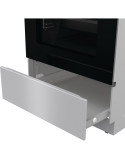 Üvegkerámia tûzhely Gorenje GEC5A61SG, Ûrtartalom 70l, Energiaosztály: A, 4 fûtési zóna, Ventilátor, Aquaclean, Rozsdamentes acé