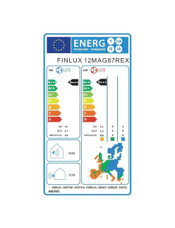 Finlux 12MAG87REX klímaberendezés, 12000 BTU, plazmaszûrõ, Wi-Fi, hûtés/fûtés, inverteres rendszer, A+++ energiaosztály, fehér