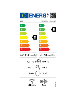AEG L7WBE68SI ProSteam Beépített mosó-szárítógép, 8 kg, 13 program, steam program, Kondenzációs Szárítás, E energiaosztály, Fehé