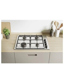 Candy CHW6LBX_HU beépíthetõ gázfõzõlap, 60cm, 4 gázégõ, mechanikus vezérlés, Inox