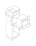 Candy FCXP 615 X/E Beépíthetõ sütõ, 80 l, Elektromos, Idõzítõ, Grill, Világítás, A energiaosztály, Inox