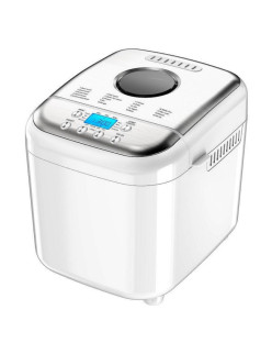 Crown CBM-6511 kenyérsütõ, 600W, 1l, 19 program, Idõzítõ, LCD kijelzõ, Memória, Fehér