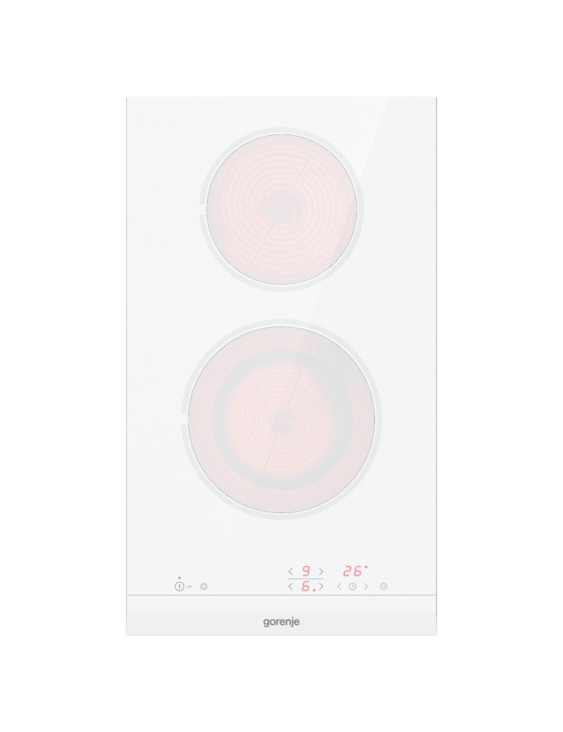 Gorenje ECT322WCSC üvegkerámia fõzõlap, érintésvezérlés, bõvíthetõ felület, fehér