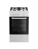 Beko FSG52020FW tûzhely, Gáz, 4 égõs, 60 l, Elektromos gyújtás, 50 cm, Fehér