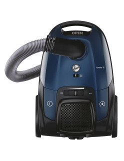 Hoover Telios Extra TXL70HM 011 porzsákos porszívó, teljesítményszabályozás, fekete-kék, 44,3x30x23,7cm