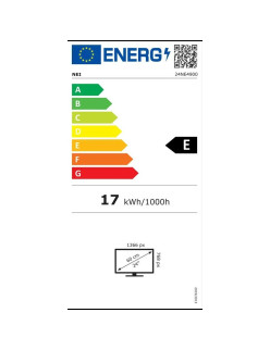 NEI 24NE4900 LED TV, 60 cm, Wi-Fi, HD, Smart, VIDAA, E energiaosztály, fekete