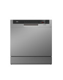 NEI NDW8S-3802FS Kompakt mosogatógép, 8 terítékes, 7 program, 55 cm, F energiahatékonyság, ezüst