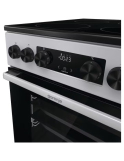 Gorenje GEC5C41SG kerámialapos tûzhely, 70L, 4 fõzõzóna, A energiaosztály, szürke