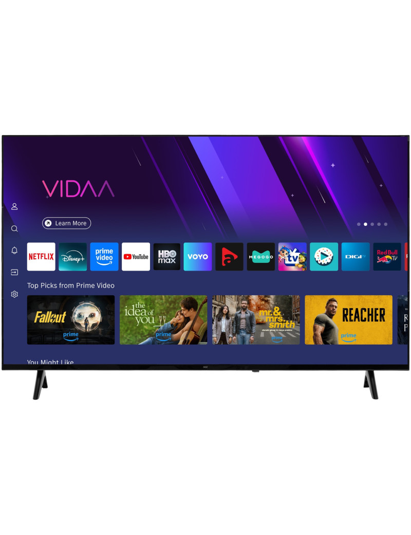 QLED Smart TV NEI 43NE7901, 4K UHD, VIDAA rendszer, szegély nélküli, 109 cm, E osztály, fekete