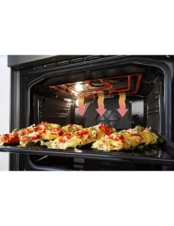 Gorenje GEC5C41SG kerámialapos tûzhely, 70L, 4 fõzõzóna, A energiaosztály, szürke