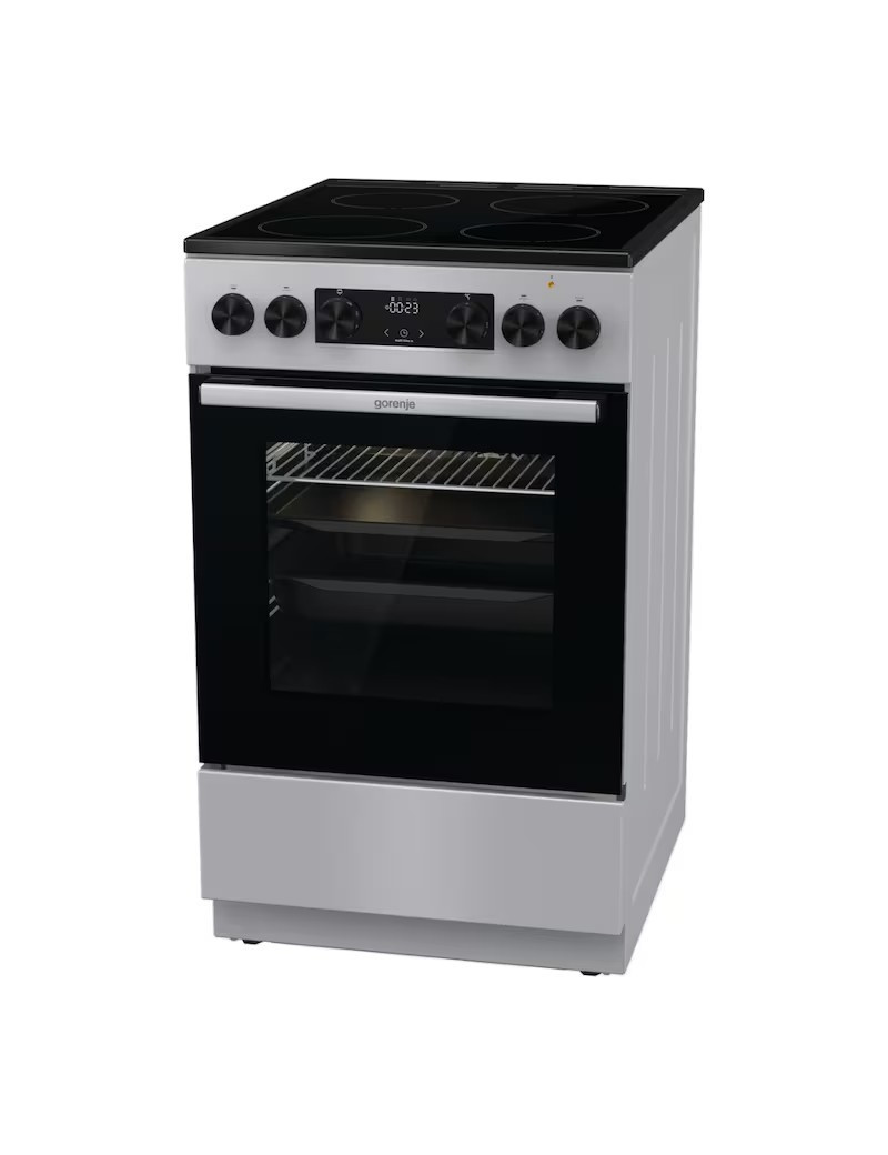 Gorenje GEC5C41SG kerámialapos tûzhely, 70L, 4 fõzõzóna, A energiaosztály, szürke