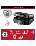 MasterLock H0100EURHRO hordozható széf, tûzálló, 2 kulcsos, Fekete