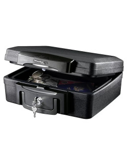 MasterLock H0100EURHRO hordozható széf, tûzálló, 2 kulcsos, Fekete