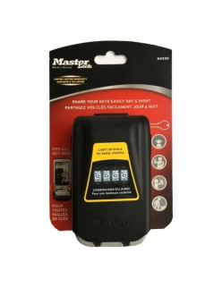 Master Lock 5425EURD kulcsszéf, idõjárásálló, megvilágított számkerekekkel, szürke, közepes