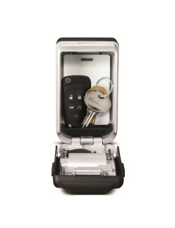 Master Lock 5425EURD kulcsszéf, idõjárásálló, megvilágított számkerekekkel, szürke, közepes