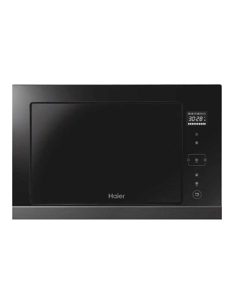 Haier HOR38G5FT beépíthetõ mikrohullámú sütõ, 28l, 900W, 12 program, Grill, Érintõ vezérlés, TFT kijelzõ, Fekete