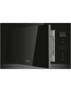 Haier HOR38G5FT beépíthetõ mikrohullámú sütõ, 28l, 900W, 12 program, Grill, Érintõ vezérlés, TFT kijelzõ, Fekete