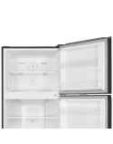 Kétajtós hûtõszekrény Finlux FFN415IXD, No Frost, Touch Touch, H 178 cm, 415 l, E osztály, Rozsdamentes acél