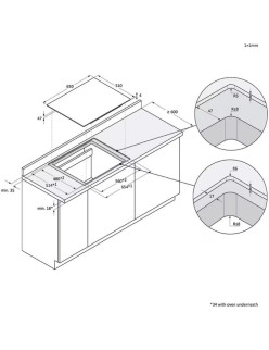Haier HAIFB54IWCS Beépíthetõ indukciós fõzõlap, 4 zóna, WiFi/hOn app csatlakozás, Cook with me, VaryCook, csúszka Touch Control,