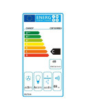 Candy CBT60R, Beépített teleszkópos páraelszívó, Abszorpciós teljesítmény 402 mc/h, 2 sebesség, LED, 60 cm, Üveg fekete