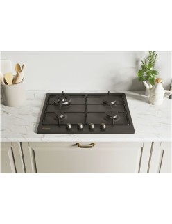 Beépíthetõ fõzõlap Candy CHW6BR4WGTGH, Gáz, 4 fûtési zóna, 60 cm, Antracit