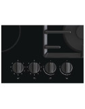 Gorenje Beépíthetõ fõzõlap GCE691BSC, Vegyes, 2 fõzõzóna, 2 gázégõ, Gombvezérlés, Öntöttvas grill, Maradékhõ jelzõ, 60 cm, Feket