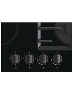 Gorenje Beépíthetõ fõzõlap GCE691BSC, Vegyes, 2 fõzõzóna, 2 gázégõ, Gombvezérlés, Öntöttvas grill, Maradékhõ jelzõ, 60 cm, Feket