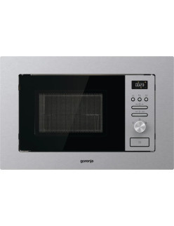 Gorenje BM201AG1X beépíthetõ mikróhullámú sütõ, 20 l, 800 W, Grill, Smart Display, AquaClean, Inox