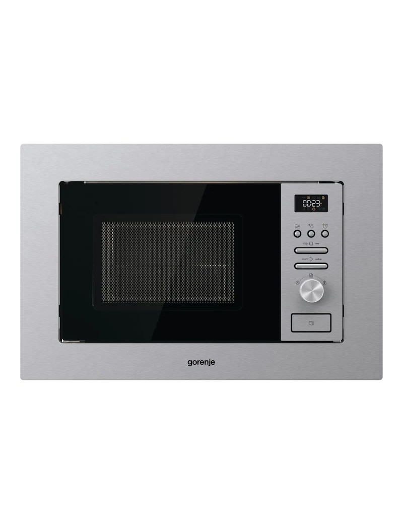Gorenje BM201AG1X beépíthetõ mikróhullámú sütõ, 20 l, 800 W, Grill, Smart Display, AquaClean, Inox