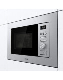 Gorenje BM201AG1X beépíthetõ mikróhullámú sütõ, 20 l, 800 W, Grill, Smart Display, AquaClean, Inox