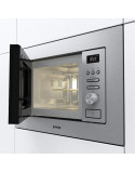 Gorenje BM201AG1X beépíthetõ mikróhullámú sütõ, 20 l, 800 W, Grill, Smart Display, AquaClean, Inox