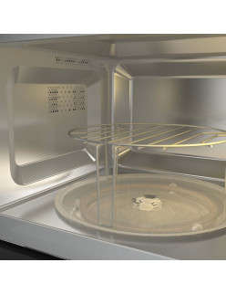 Gorenje BM201AG1X beépíthetõ mikróhullámú sütõ, 20 l, 800 W, Grill, Smart Display, AquaClean, Inox