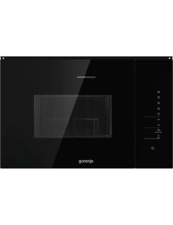 Gorenje BMI251SG3BG beépíthetõ mikrohullámú sütõ, 25l ûrtartalom, 900W, 15 program, Touch control, inverter motor, fekete üveg