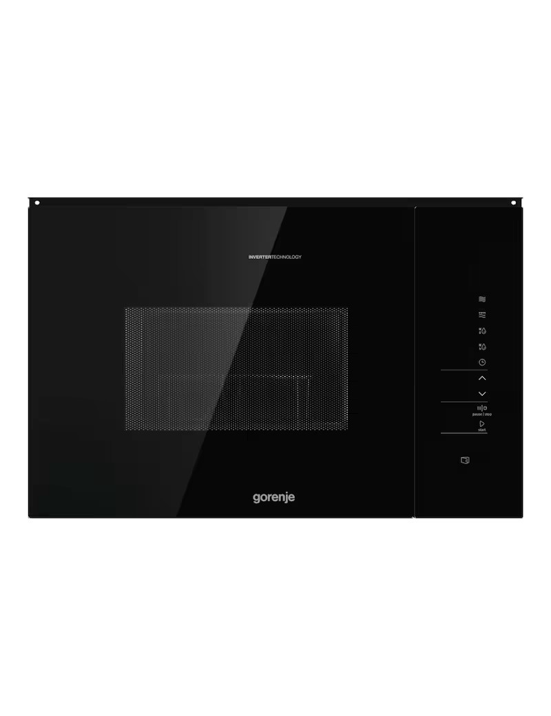 Gorenje BMI251SG3BG beépíthetõ mikrohullámú sütõ, 25l ûrtartalom, 900W, 15 program, Touch control, inverter motor, fekete üveg