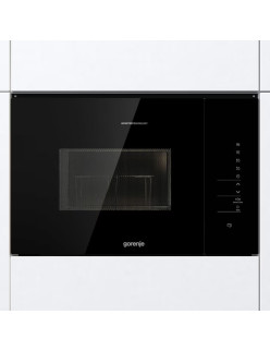 Gorenje BMI251SG3BG beépíthetõ mikrohullámú sütõ, 25l ûrtartalom, 900W, 15 program, Touch control, inverter motor, fekete üveg