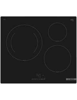 Bosch PUJ61RBB5E Beépíthetõ fõzõlap, Indukció, 60 cm, 3 fõzõzóna, PowerBoost, Timer, Fekete