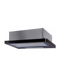 Arielli Beépített Páraelszívó, ATH-465BL, LED világítás, 2 motor, 2 sebesség, 140 W, 300 mc/h, 60 cm, D osztály, Fekete