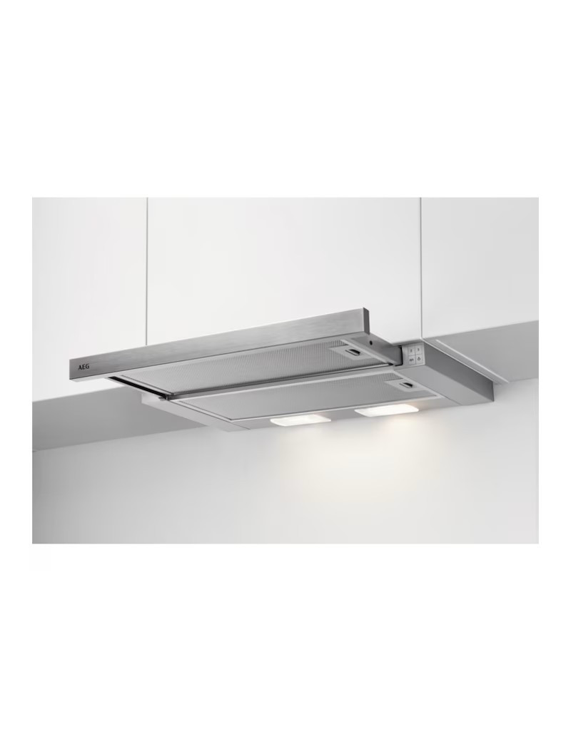 AEG DPB3632S Teleszkópos páraelszívó, 60 cm, 410 m3/h, 1 motor, Rozsdamentes acél