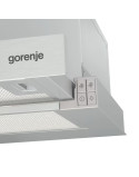 Teleszkópos beépíthetõ páraelszívó Gorenje TH62E3X, 110W, Szélesség 60 cm, 350 m?/n, Inox