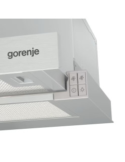Teleszkópos beépíthetõ páraelszívó Gorenje TH62E3X, 110W, Szélesség 60 cm, 350 m?/n, Inox
