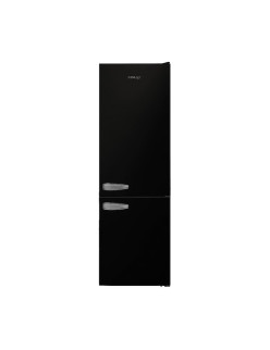 Finlux FXCA 31330 BLE RETRO kétajtós hûtõszekrény, statikus hûtõrendszer, retró dizájn, 268 l, magasság 170 cm, E osztály, feket