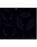 Üvegkerámia fõzõlap Electrolux EHF6232FOK, 5700W, beépíthetõ, 3 fûtési zóna, érintésvezérlés, hangjelzés, fekete