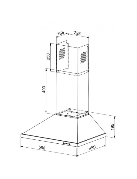 Páraelszívó Arielli ACH-300S, teljesítmény 300 W, 1 motor, rozsdamentes acél