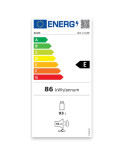 Arielli ARS-121LNE egyajtós hûtõszekrény, statikus hûtés, LED világítás, állítható termosztát, magasság 85 cm, 93 l, E osztály,