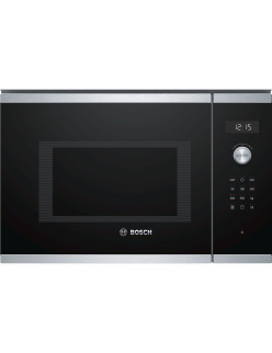 Bosch BEL554MS0 Serie6 beépíthetõ mikrohullámú sütõ, 25L, 900W, Grill, TouchControll, nemesacél