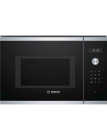 Bosch BEL554MS0 Serie6 beépíthetõ mikrohullámú sütõ, 25L, 900W, Grill, TouchControll, nemesacél