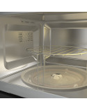 Gorenje BMX201AG1BG beépíthetõ mikrohullámú sütõ, 20l ûrtartalom, 800W, 15 program, Inox, fekete üveg