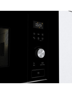 Gorenje BMX201AG1BG beépíthetõ mikrohullámú sütõ, 20l ûrtartalom, 800W, 15 program, Inox, fekete üveg