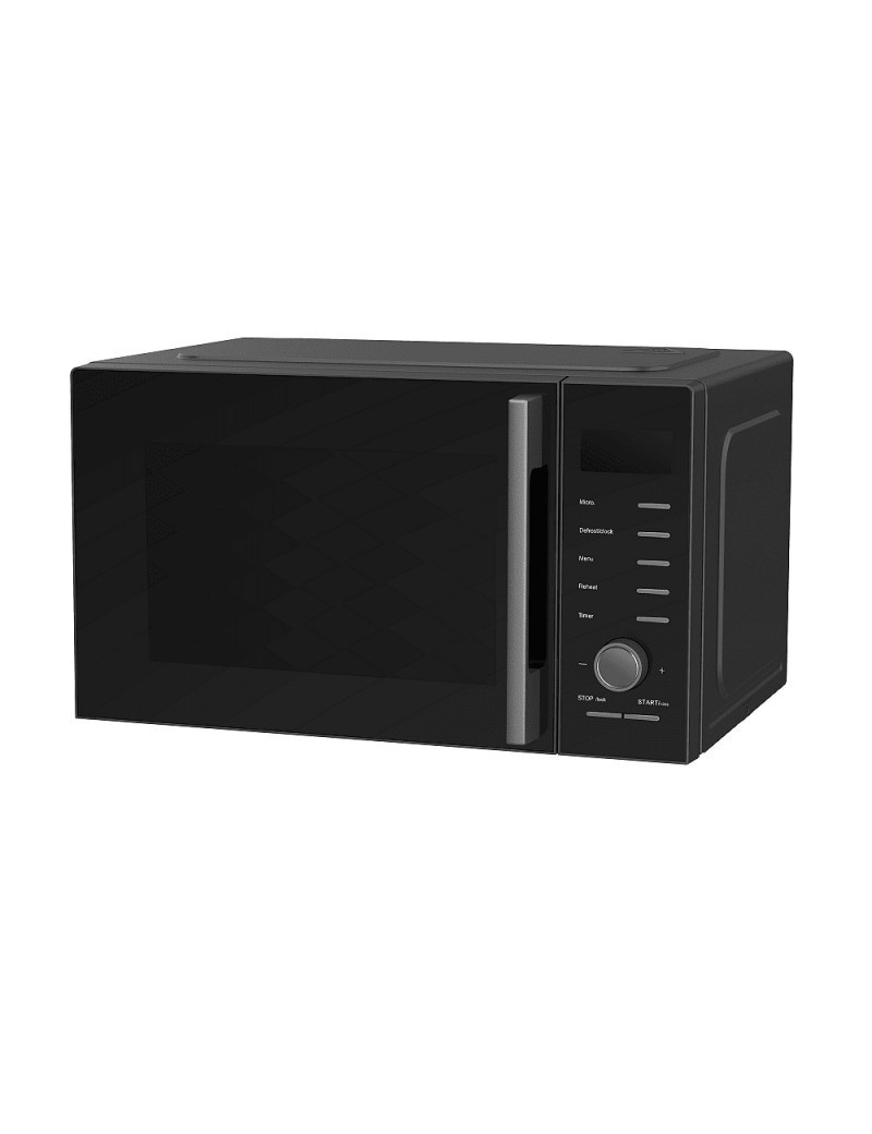 Mikrohullámú sütõ Finlux FMO-2511D, 700W, 25 liter, 5 fokozat, 8 program, Digitális vezérlés, Idõzítõ 60 perc, Leolvasztás, Feke