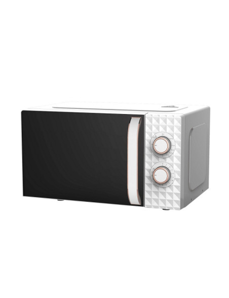 Mikrohullámú sütõ Finlux FMO-2051 Romb, 700 W, 20 liter, 5 fokozat, Idõzítõ, Kiolvasztás, Fehér